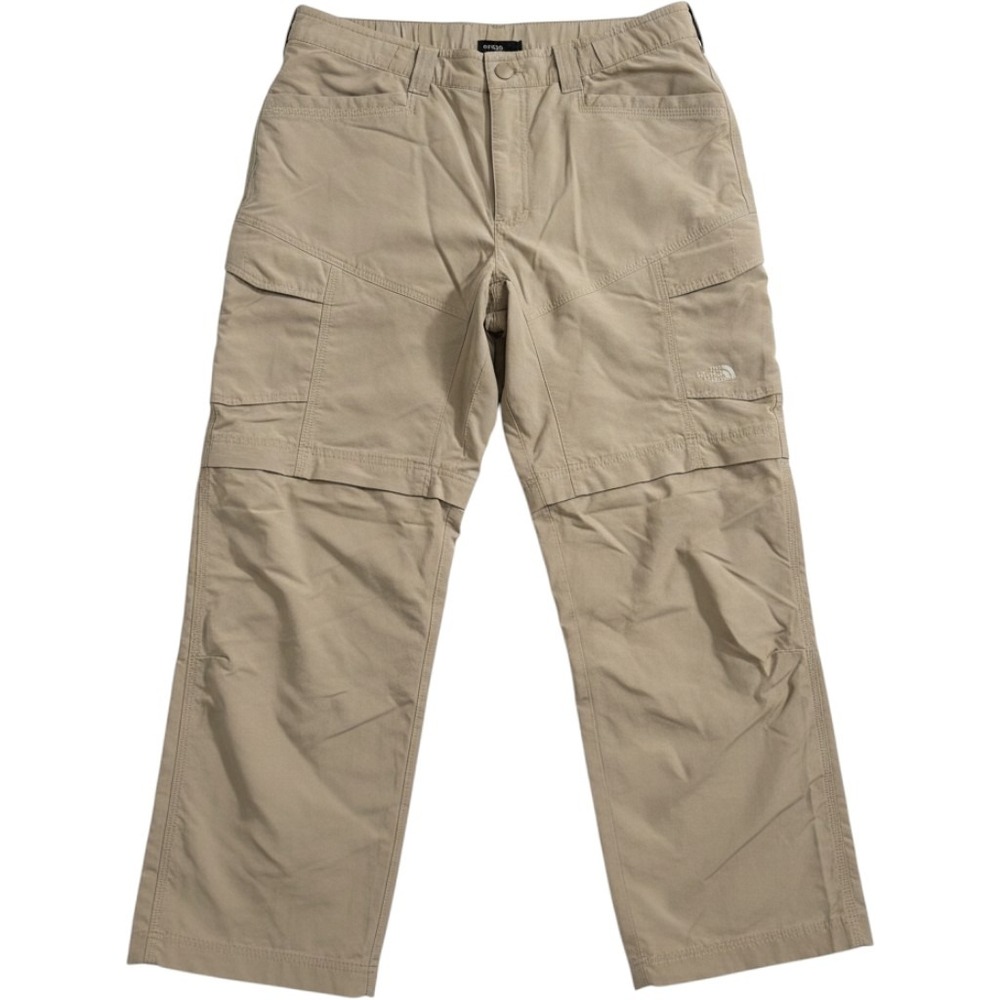 The‎ North Face Convertible Cargo Hiking Pants Zip Off Tan 35x31 Nylon Mens